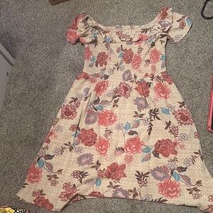 Floral Off-Shoulder Dress